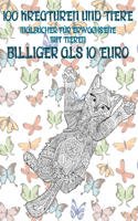 Malbücher für Erwachsene mit Tieren - Billiger als 10 Euro - 100 Kreaturen und Tiere