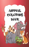 animal coloring book: for kids ages 3-8, child favorite animal,