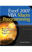 Excel 2007 VBA Macro Programming