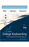 Microsoft Office Word 2013 Manual for Gregg College Keyboarding & Document Processing (Gdp)