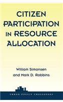 Citizen Participation In Resource Allocation