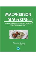 Macpherson Magazine Chef's - Receta Paté de setas vegano y tosta de pimientos con aguacate
