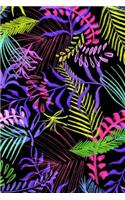 Bright and Colorful Leaf Pattern Journal