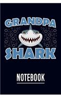 Grandpa Shark Notebook: Personal Notebook Journal or Diary to Write In. Grandpa Fathers Day Gift or Birthday Present for your Grandfather