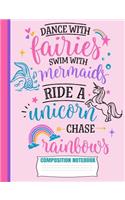Dance With Fairies Composition Notebook