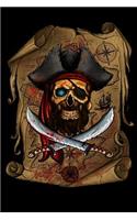 Skull Pirate & Treasure Map