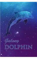Galaxy Dolphin: 200 Pages 6 x 9 Geometric Animal Design Blank Lined Journal, Notebook or Diary(Galaxy Animals)
