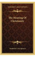 Meaning of Christianity