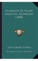 Elements of Plane Analytic Geometry (1888)