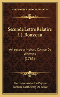 Seconde Lettre Relative J. J. Rousseau