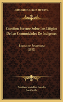 Cuestion Forense Sobre Los Litigios De Las Comunidades De Indigenas