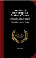 Code of Civil Procedure of the Province of Quebec