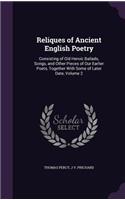 Reliques of Ancient English Poetry