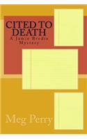 Cited to Death: A Jamie Brodie Mystery