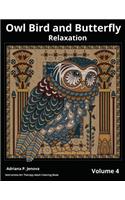 Owl Bird and Butterfly Coloring Books For Adults Relaxation