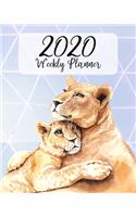 2020 Weekly Planner: One-The-Go Weekly Planning Calendar, Gifts For Lion Lovers