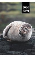 Seal Manatee Sea Lion Cow Walrus Dugong Week Planner Weekly Organizer Calendar 2020 / 2021 - Wake Up