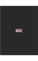 Large Notebook: Angel - 200 pages college ruled - 8.5 x 11 inches - 21.59 x 27.94 cm: Perfect for Writing, Journaling, Notekeeping at home, school, office - by Jack(1 Jacky Diamonds Notebooks)