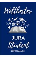 Weltbester Jura Student 2020 Kalender