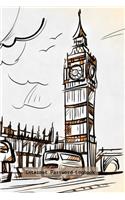 London Drawing Internet Password Logbook