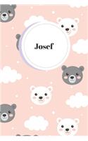 Josef: Ruled Travel Diary Notebook or Journey Journal - Lined Trip Pocketbook for Men and Women with Lines