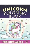 Unicorn Coloring Book for Kids Ages 2-4: Cute Princess Unicorns Gifts for Girls Kids on Birthday or for have fun