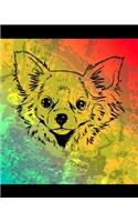 Chihuahua Color Burst Notebook