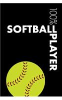 Softball Player Notebook