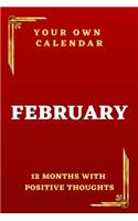 Your Own Calendar 12 Months With Positive Thoughts