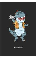 Notebook: Liniertes Notizbuch für Dinosaurier, Urzeit und Fossilien Fans - Notizheft, Klatte für Männer, Frauen und Kinder