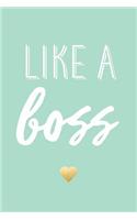 Like A Boss, 18 Month Weekly & Monthly Planner - 2018-2019: Mint Green, January 2018 - June 2019, 6" x 9"(2018 2019 18-Month Daily Weekly Monthly Planner, Organizer, Agenda and Calendar)