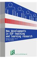 New developments in ESP teaching and learning research