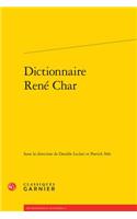 Dictionnaire Rene Char