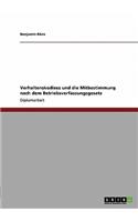 Verhaltenskodizes und die Mitbestimmung nach dem Betriebsverfassungsgesetz