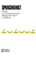 Sprachkunst. Beitrage Zur Literaturwissenschaft / Sprachkunst Jahrgang XLIV/201, 2. Halbband
