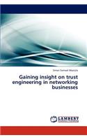 Gaining insight on trust engineering in networking businesses