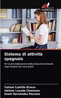 Sistema di attività spagnolo