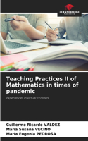 Teaching Practices II of Mathematics in times of pandemic