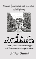 Student fraternities and sororities activity book: Test your knowledge with crossword puzzles