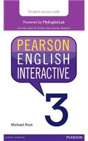 Pearson English Interactive 3 (Access Code Card)