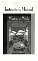 Writers at Work Instructor's Manual