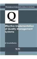 Effective Implementation of Quality Management Systems