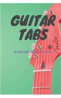 Guitar TABS Blank Sheet Music Notebook