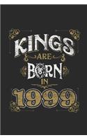 Kings Are Born In 1999: Small Lined Notebook (6 X 9 -120 Pages) for Birthday Gift Idea for Women and Men
