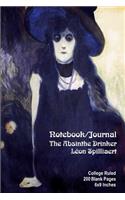 Notebook/Journal - The Absinthe Drinker - Léon Spilliaert: College Ruled - 200 Blank Pages - 6x9 Inches