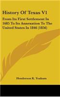 History Of Texas V1
