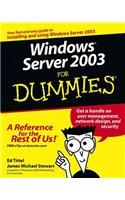 Windows Server 2003 For Dummies