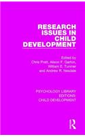 Research Issues in Child Development