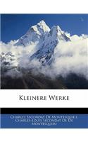 Kleinere Werke, Erster Band