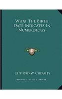 What the Birth Date Indicates in Numerology